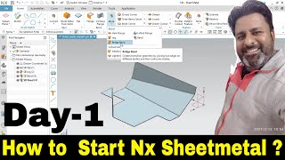 How to Start Siemens Nx Sheetmetal training tutorial in hindi nx cad cam tutorials [upl. by Lambard]