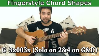 22 Easy Chord Shapes Especially for Fingerstyle  Guitar Lesson Tutorial w TAB [upl. by Ann]