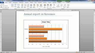 How to modify chart data in Microsoft Word 2010 [upl. by Serrell]