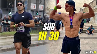 MARATÓN DE SANTIAGO 2024 RECÓRD PERSONAL EN 21KM 🔥 COMIENZA EL PRIME ⚡️Miiguerrosky [upl. by Dressler]