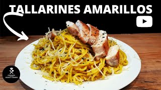 TALLARINES AMARILLOS con POLLO [upl. by Oderfliw630]