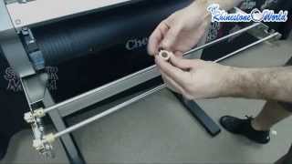 Graphtec CE600060CE600060 Plus How To Assemble Your Cutter Stand and Cutter [upl. by Latta]