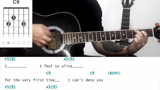 POD Alive  lower key Acoustic Guitar Lesson [upl. by Alael]