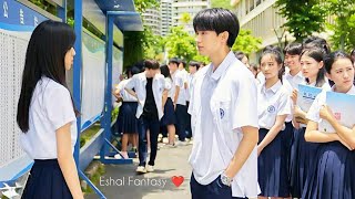 Arrogant Boy😈fall in love🥵with cute classmate❤️New Korean Mix Hindi songs❤️Chinese Mix Hindi songs❤️ [upl. by Nerua170]