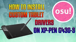 How to install custom tablet drivers for xppen g430S [upl. by Ram437]