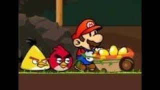 Mario Vs Angry Birds Skill Game Walkthrough All Levels 14 [upl. by Pip]