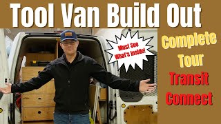 Transit Connect Full Tool Storage Tour  Complete Tool Van Build Out [upl. by Athene961]