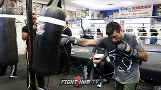 LUCAS MATTHYSSE LOOKING SOLID FULL HEAVY BAG WORKOUT  MATTHYSSE VS KIRAM [upl. by Eleik349]