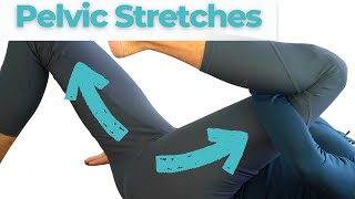 4 Pelvic Floor Stretches that Relax TIGHT Pelvic Floor Muscles  PHYSIO Beginners Routine [upl. by Reeve]