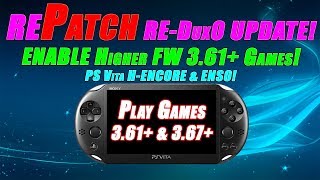 rePatch REDUX0 Update ENABLE Higher FW 361 Games PS Vita HENCORE amp ENSO [upl. by Idac203]