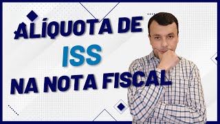 ðŸŸ¢ NFSe AlÃ­quota de ISS para preencher [upl. by Aspasia]