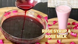 ரோஸ் சிரப் செய்வது எப்படி  Homemade Rose Syrup In Tamil  Fresh Rose Petals Syrup Rose Milk Recipe [upl. by Ahteres398]