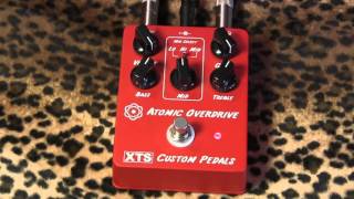 XTS Custom Pedals ATOMIC OVERDRIVE brown sound amp beyond pedal demo [upl. by Elagiba991]