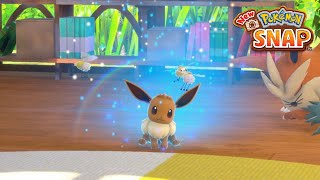 New Pokemon Snap  An Eevee Party 4 Star Eevee  LenTalk Request Research Camp [upl. by Arvin]