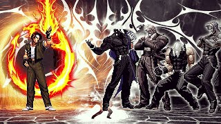 KOF Mugen Castlevania Kusanagi Vs Ultimate Bosses Rugal Team [upl. by Nnahgiel]