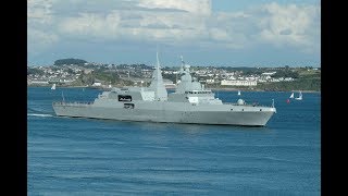 SOUTH AFRICAN NAVY FRIGATE SAS AMATOLA F145 ENTERS DEVONPORT AT DEVILS POINT  2nd August 2007 [upl. by Kerrison]