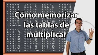 Cómo Memorizar las TABLAS de MULTIPLICAR [upl. by Eissahc444]