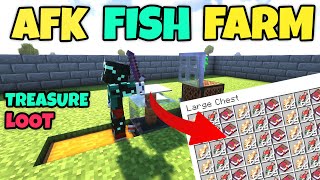 EASIEST Automatic AFK Fish Farm in Minecraft Tutorial 121 [upl. by Emeric]