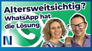 Schriftgröße ändern und Nachrichten diktieren – so könnt ihr WhatsApp auch ohne Lesebrille nutzen [upl. by Nalrah]