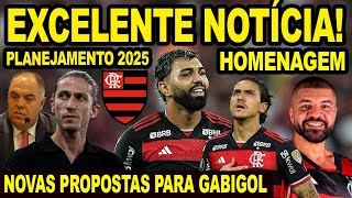 EXCELENTE NOTÍCIA NO FLAMENGO NOVAS PROPOSTAS NA MESA DE GABIGOL HOMENAGEM NA GÁVEA PARA ÍDOLO E [upl. by Lewan842]