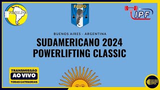 DIA 2 SUDAMERICANO DE POWERLIFTING CLASSICO 2024  189 [upl. by Airdnaxela]