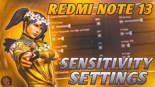 Redmi Note 13 5G Zero Recoil Sensitivity  33 Update  5 Finger Full Gyroscope  BGMI [upl. by Karlise]