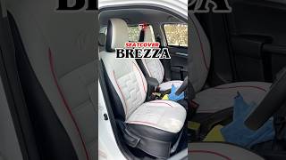 PREMIUM SEATCOVER INSTALLED IN BREZZA✅ FULL INTERIOR UPGRADE ➡️ shorts youtubeshorts brezza fyp [upl. by Enaile]