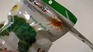 Hungry Caterpillar comes outIts a Bath ballはらぺこあおむしの入浴剤 [upl. by Yemerej]