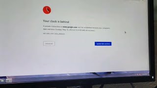 your clock is ahead chrome error windows 7 [upl. by Doownel]