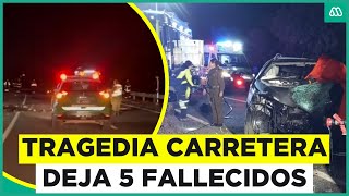 Tragedia en la Ruta del Itata Accidente deja cinco fallecidos y cinco personas en estado grave [upl. by Euqinwahs785]