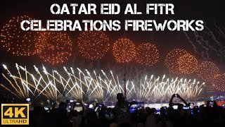 FIREWORKS  Eid Al Fitr Souq Waqif Doha Qatar [upl. by Woodie]