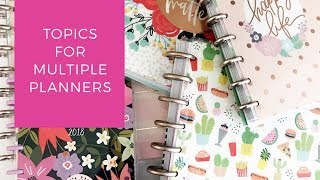 Topics for Multiple Planners [upl. by Walli416]