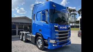 Scania R 540 6x4 ano 20222023 Teto alto Susp Mola Valor R 81800000 [upl. by Amalbena]