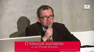 O klauzuli sumienia Dr hab Paweł Borecki [upl. by Yenor]