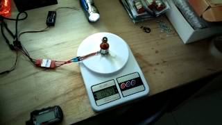 Turnigy D28368 1100KV prop test [upl. by Htenek685]