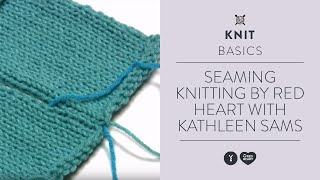 Seaming Knitting by Red Heart with Kathleen Sams [upl. by Daphna348]