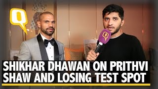 Shikhar Dhawan on Prithvi Shaw Australia Omission and Test Comeback  The Quint [upl. by Bryner285]