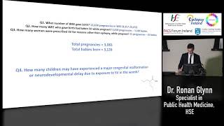 Dr Ronan Glynn HSE Rapid Assessment Report on sodium valproate exposure in Ireland [upl. by Weingartner]