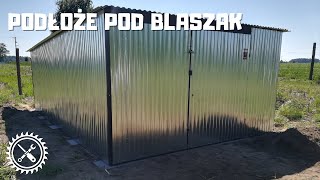 Jak przygotować podłoże pod blaszak Podłoże pod garaż blaszany z bloczków betonowych [upl. by Abbi]