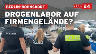 Mutmaßliches Drogenlabor in BerlinBohnsdorf  Das ist bislang bekannt [upl. by Acinod240]