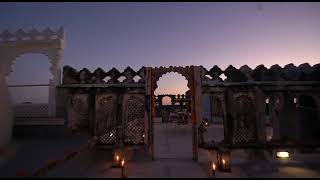 Chanoud Garh Fort Palace  Romantic Private Dining Experience [upl. by Anasus]