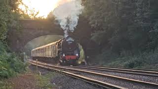 70000 Britannia makes a third appearance on the Sunset Steam Express  060824 [upl. by Filberto]