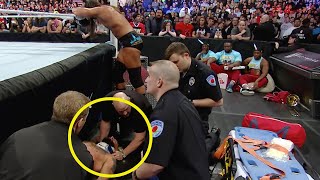 12 Insane WWE Injuries We Saw Happen Live  WrestleTalk 10s with Adam Blampied [upl. by Einapets]