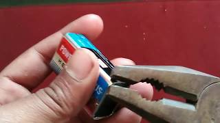 Whats inside in a 9v battery  how to repair 9v battery [upl. by Synn]