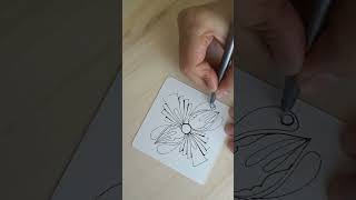 Try my Zen doodle drawing🌼🌼happyart art youtubeshorts [upl. by Valeria]