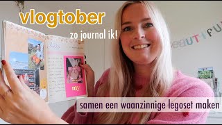 Vlogtober 6  over mijn journal 🎨📝 en lego maken 🧩 [upl. by Haibot70]