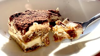 Tiramisu in minutes  simply without eggs without alcohol [upl. by Atilrac708]