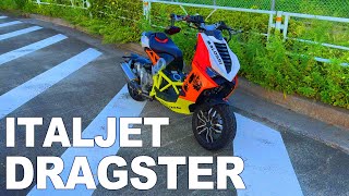 ITALJET DRAGSTER 200 MALOSSI EDITION  AKRAPOVIC  PURE SOUND  7 [upl. by Yrneh]