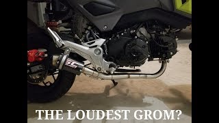 INSANE THE LOUDEST GROM EXHAUST SC PROJECT [upl. by Gwendolin731]