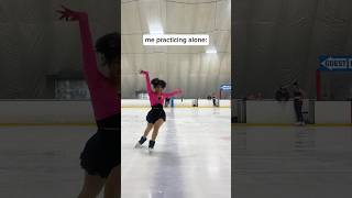 Twizzles were looking so pretty until coach showed up 😭😩 figureskating [upl. by Ecnerrat621]